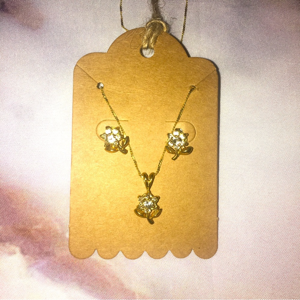Flower Jewelry Set 🌸